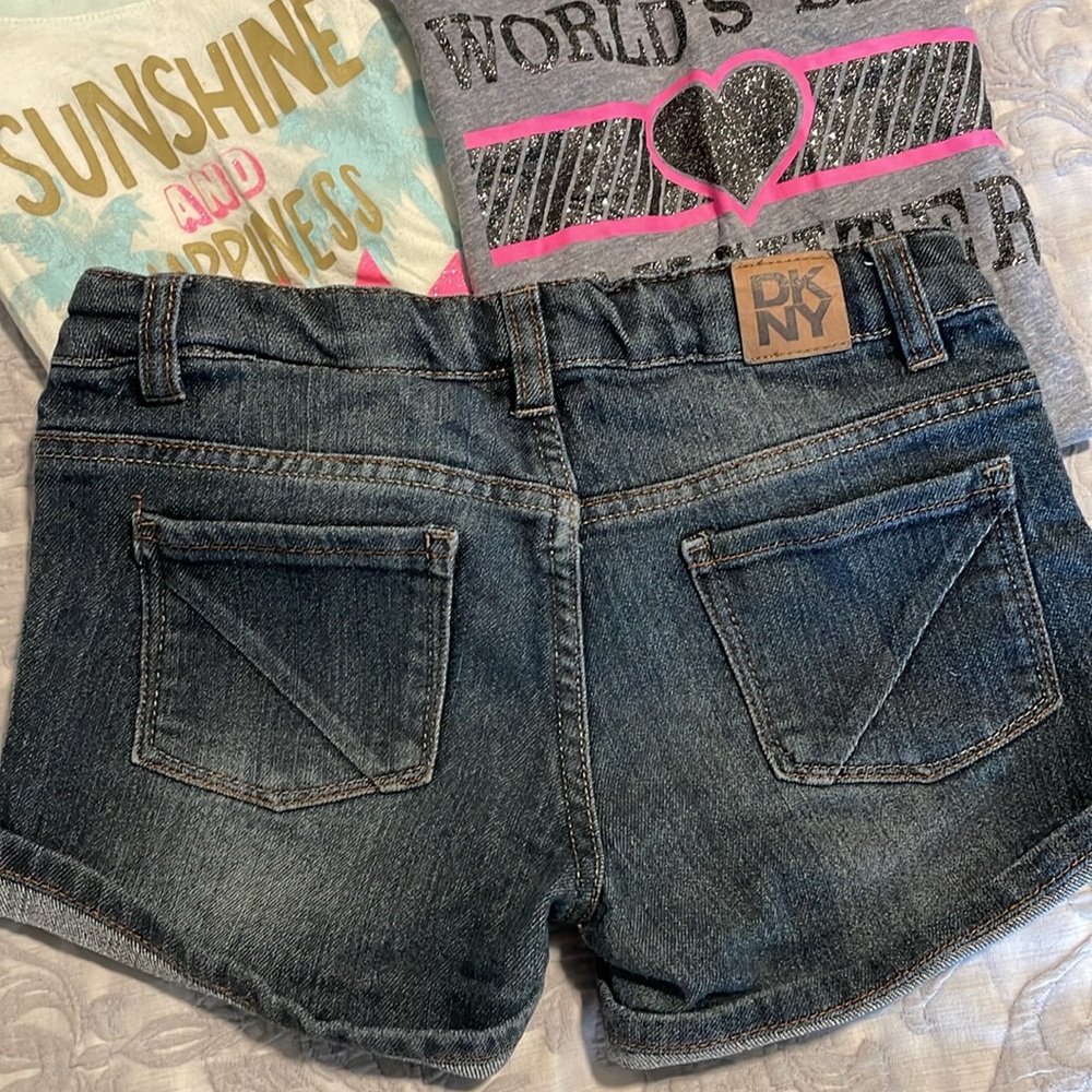DKNY Kids Denim Shorts - Picture 4 of 6